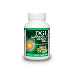 DGL – Licorice Root Extract (Extract din radacina de Lemn dulce) – 400 mg – 90 tablete masticabile